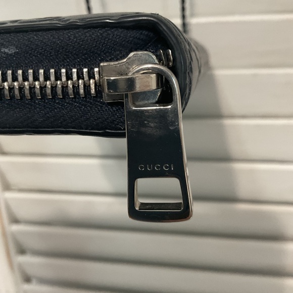 Gucci Wallet GG Logo Navy - Picture 5 of 14